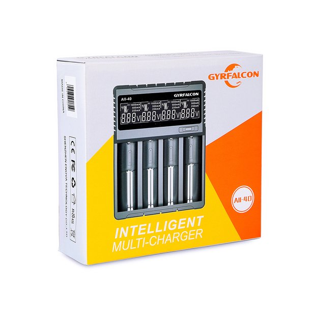 Зарядное устройство для литий-ионных и NiMH аккумуляторов Enova Gyrfalcon ALL-40 на 4 слота