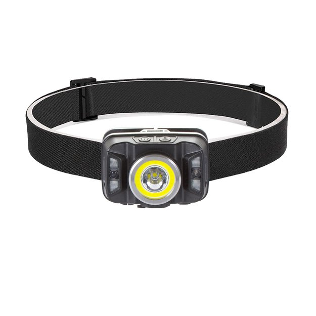 Įkraunamas galvos žibintas su judesio jutikliu XTE 5W + COB 10W VA0025