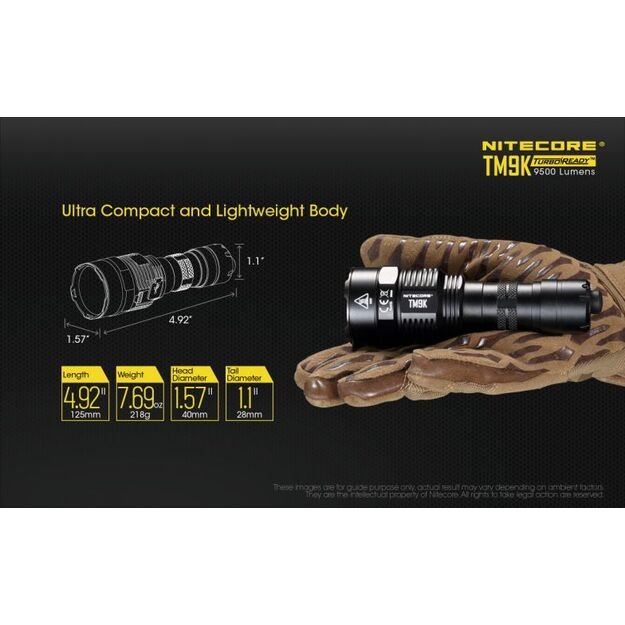 Nitecore TM9K - 9500lm flashlight