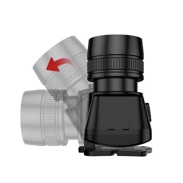 Supfire HL50 galvos žibintuvėlis, USB, 300lm, 200m, Zoom