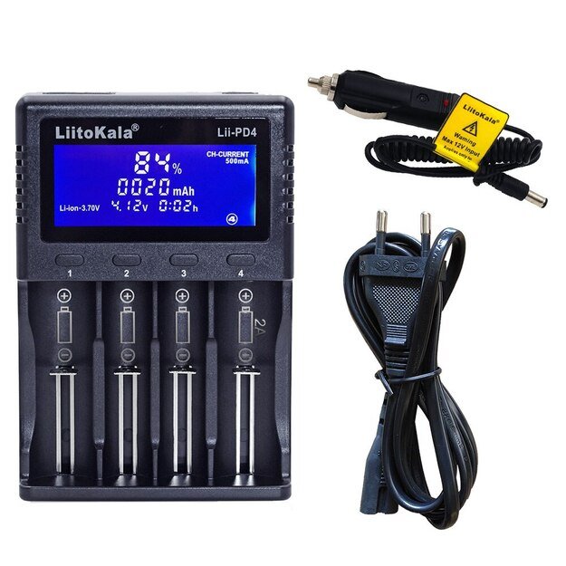 Liitokala PD4 LCD Battery Charger