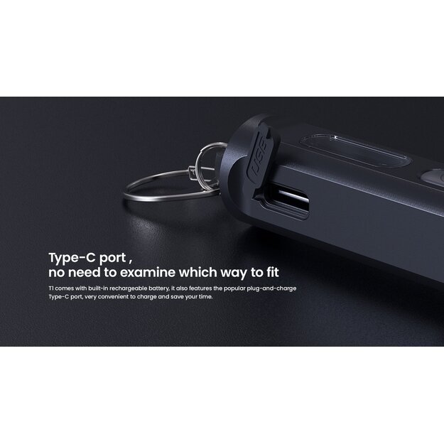 Перезаряжаемый светодиодный фонарик Xtar T1 с кольцом для ключей