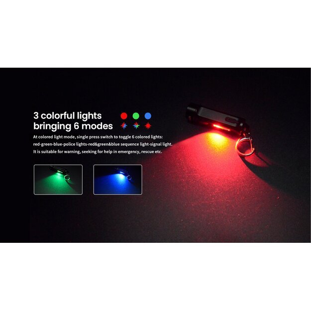 Перезаряжаемый светодиодный фонарик Xtar T1 с кольцом для ключей