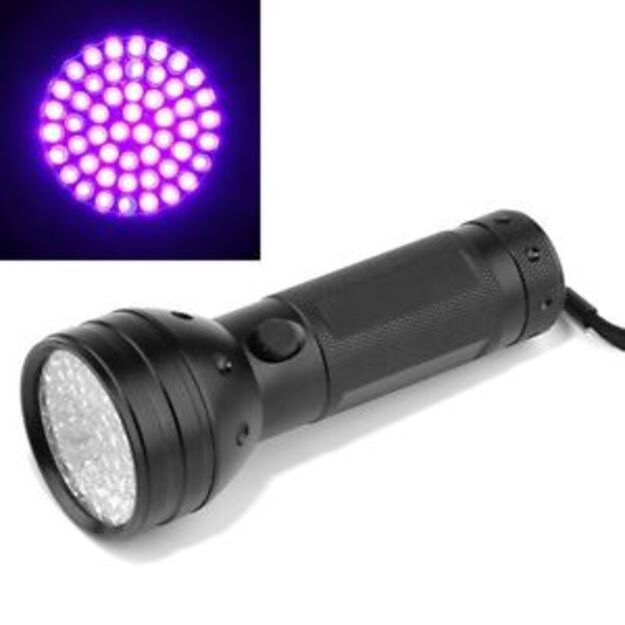 Ultravioletinis prožektorius žibintuvėlis UV 51 LED