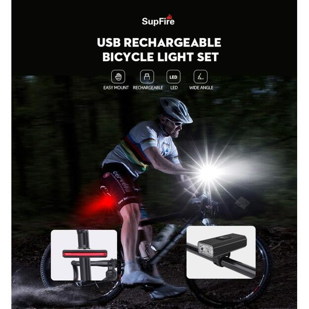 Dviračio žibintas Superfire GT-R3