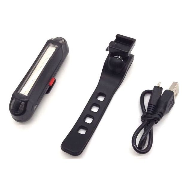 Rechargeable bicycle light 100lm 2W Entac