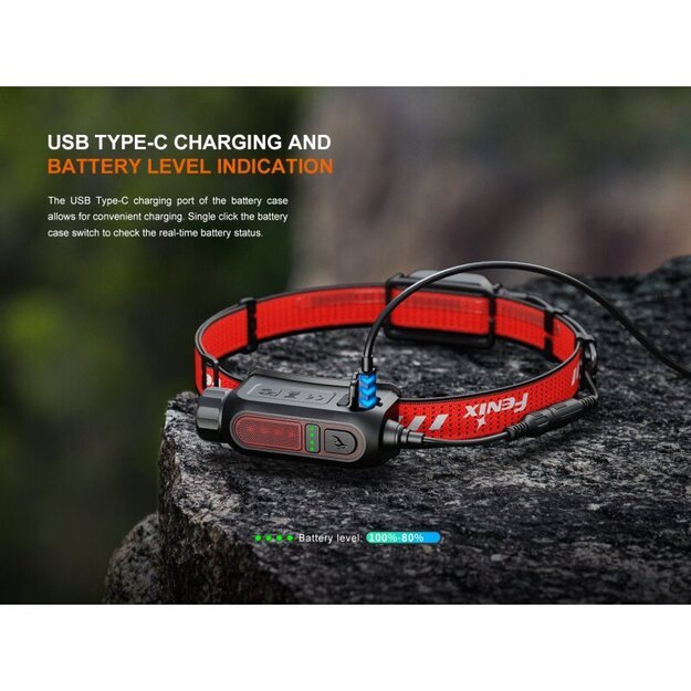 Fenix HP12R-T LED žibintuvėlis Raudonas