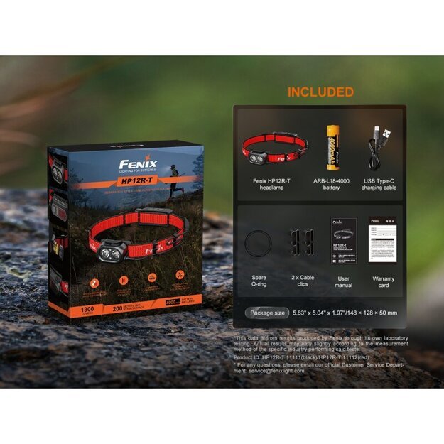 Fenix HP12R-T LED žibintuvėlis Raudonas