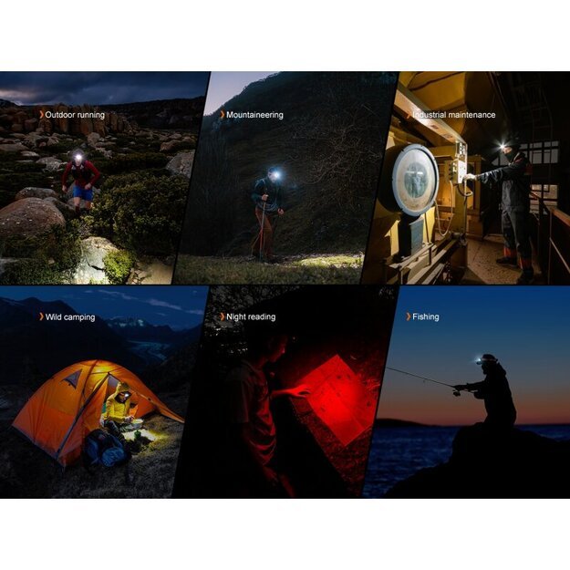 Fenix HP12R-T LED žibintuvėlis Raudonas