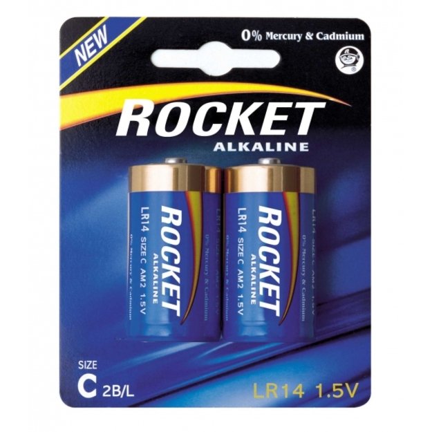 Rocket Alkaline C elementas, 2 vnt.
