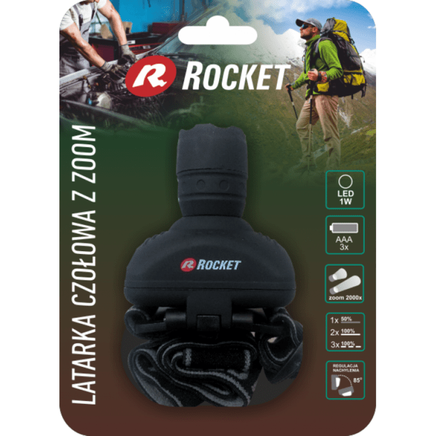 Rocket 1W headlight with focusing function HL1W