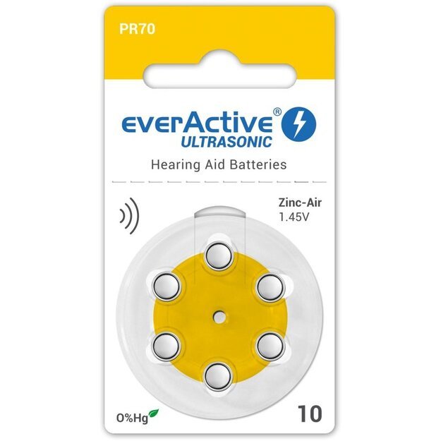 EverActive Ultrasonic elements for hearing aids PR70 10, 6 pcs.