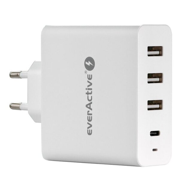 EverActive 5-20V USB-A ir USB-C PD 60,5W įkroviklis SC-500Q