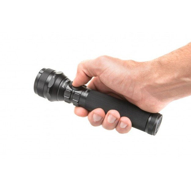 Mactronic 1000lm įkraunamas žibintuvėlis su dviem jungikliais ir įkrovimo stotele PATROL LTD THH0055