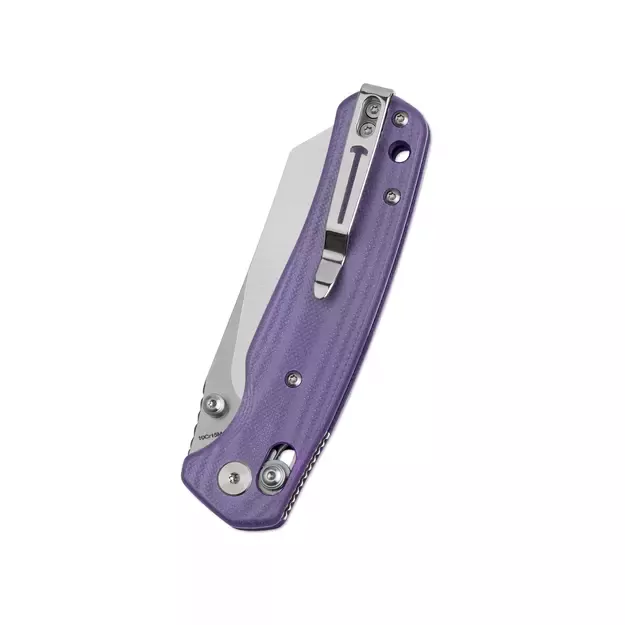 Bestechman Cicada's Wing folding knife Purple G10, Satin 10Cr15MoV (BMK06M)