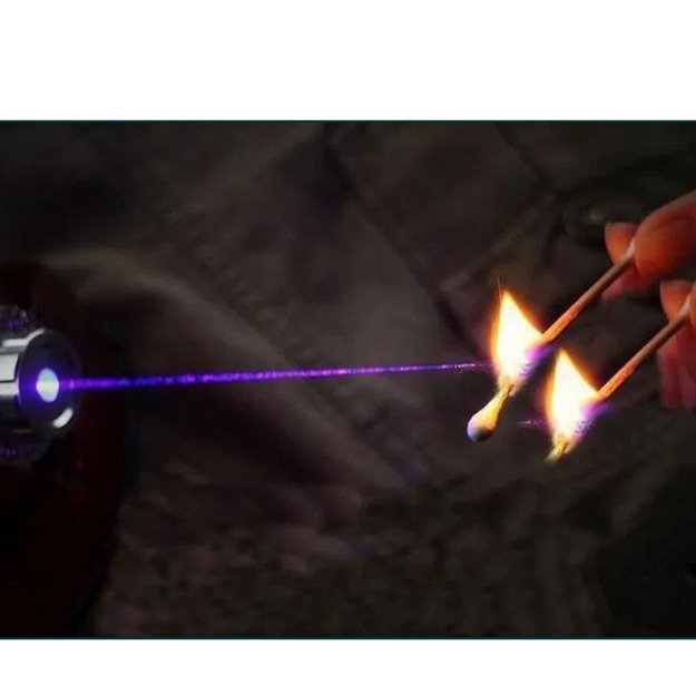 Galingas mėlynas lazeris su lagaminėliu