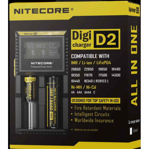 NITECORE D2 Įkroviklis 