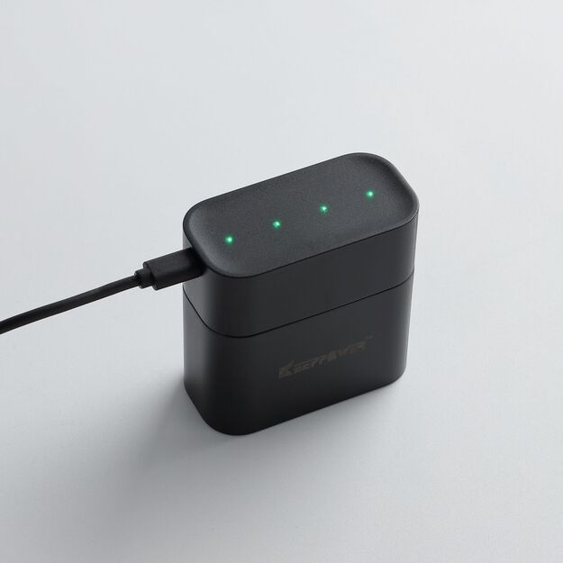 Keeppower I4 įkroviklis su 4 × 1,5 V AA ličio jonų baterijomis (4300 mWh) – USB-C įvestis