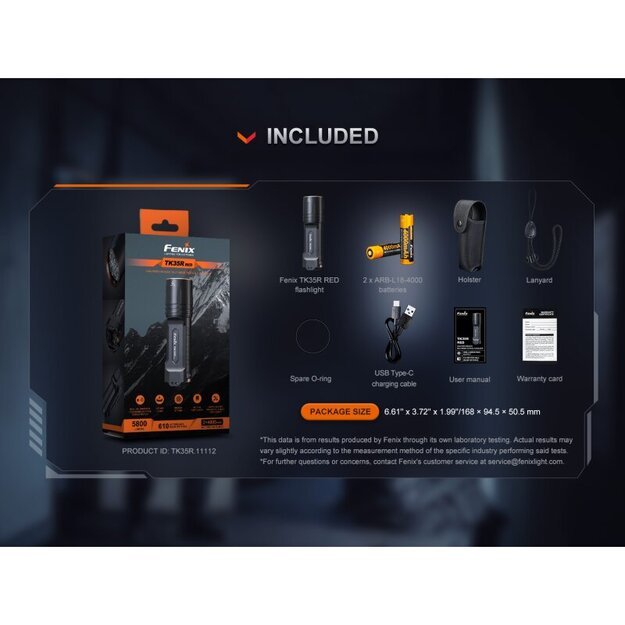 Fenix ​​TK35R-Red Limited Edition LED Flashlight