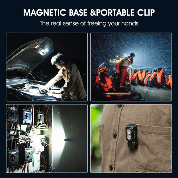 Wuben E7 аккумуляторный фонарик 1800лм армейский зеленый