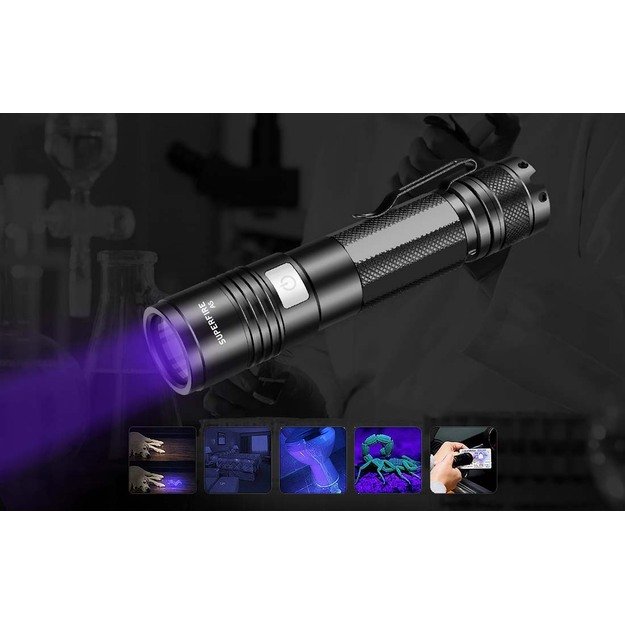 UV rankinis žibintas Superfire A5, 365NM