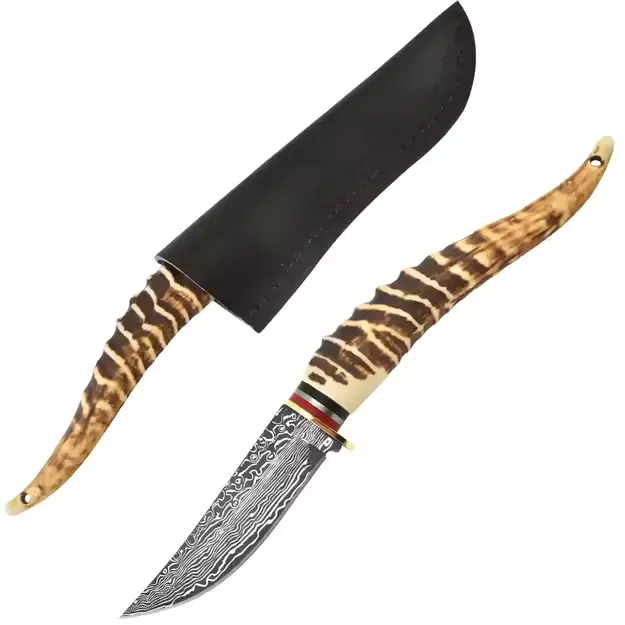 Peilis su rago imitacijos rankena