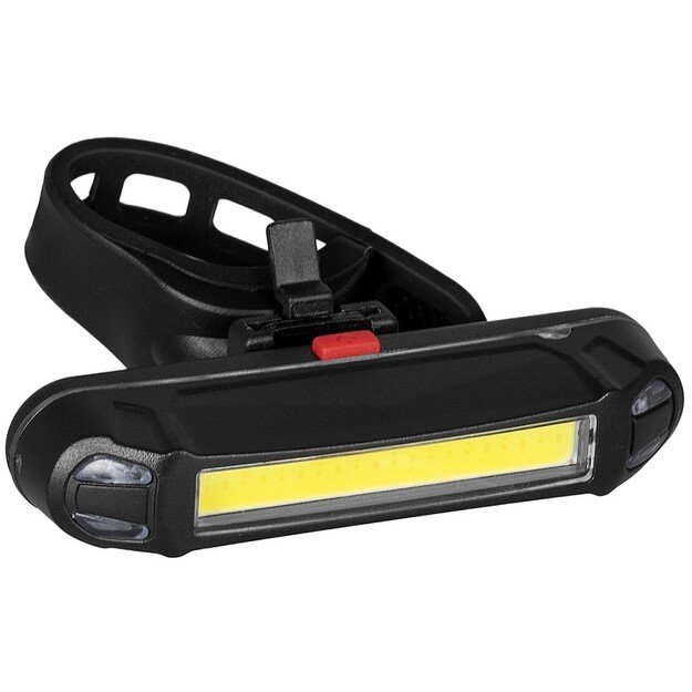 LTC LED COB dviračio lemputė balta/raudona su 450mAh baterija, 5 režimai LXLL87