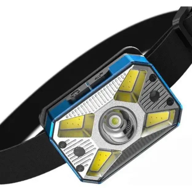 Налобный фонарь Warsun YHT3, 200lm, 1200mAh, USB-C