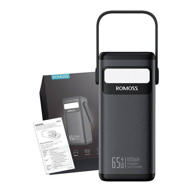 Energijos kaupiklis Romoss PMT40 4000mAh 65W (juodas)