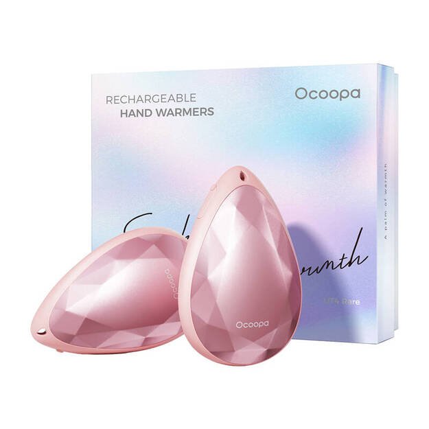 Ocoopa UT4 Rare 2x2000 mAh rankų šildukai, USB-C, ROŽINIAI UT3041