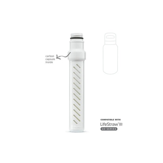 Стальная дорожная бутылка для воды Lifestraw Go 2.0 с фильтром, 700 мл, черная LGV42SBKWW