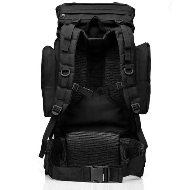 Большой тактический туристический рюкзак для выживания 65л, black