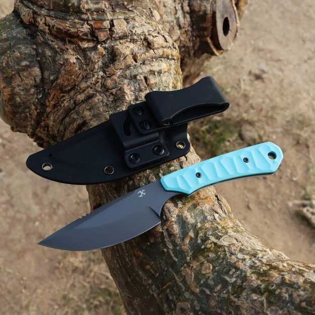 Нож с фиксированным лезвием Kansept Flank Blue Rock G10 G006A6