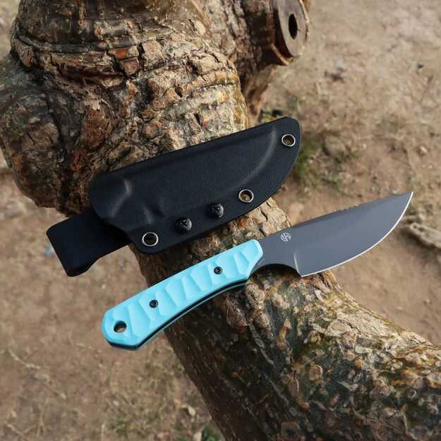 Нож с фиксированным лезвием Kansept Flank Blue Rock G10 G006A6