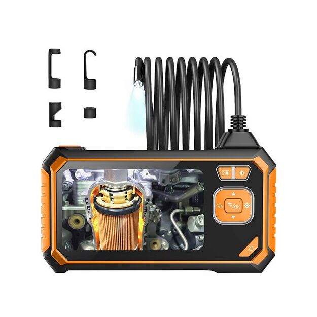 Эндоскоп инспекционная камера с 4.3" LCD экраном, 3м, 8мм, Full HD