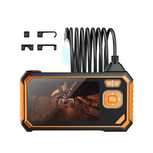 Эндоскоп инспекционная камера с 4.3" LCD экраном, 3м, 8мм, Full HD