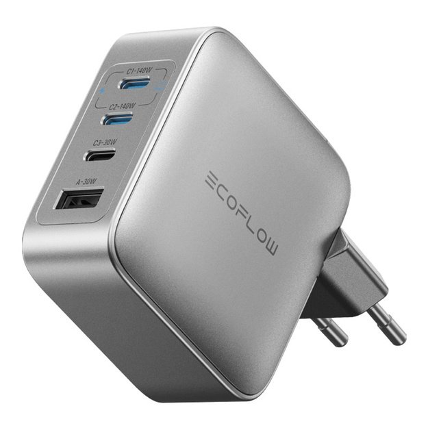 EcoFlow USB įkroviklis RAPID Pro 140W, 3xUSB-C, 1xUSB-A, GaN
