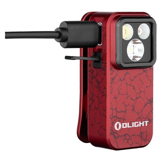 OLIGHT Oclip Pro žibintuvėlis 500Lm (Molten Lava)