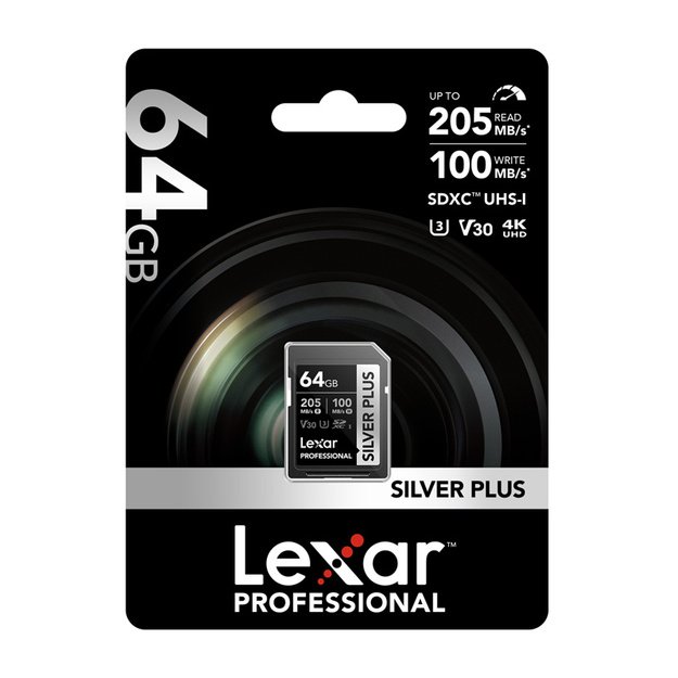 Lexar Professional SILVER PLUS SDXC 64GB memory card