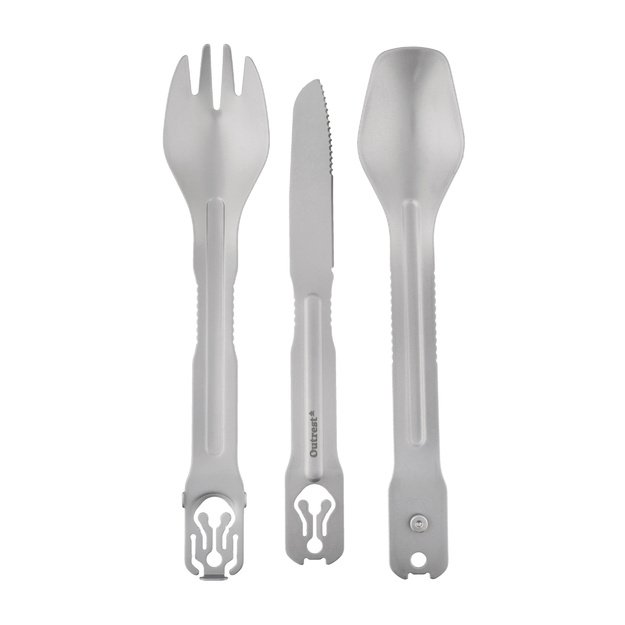 Outrest Foodkit 3-in-1 Lightweight Travel Cutlery Set