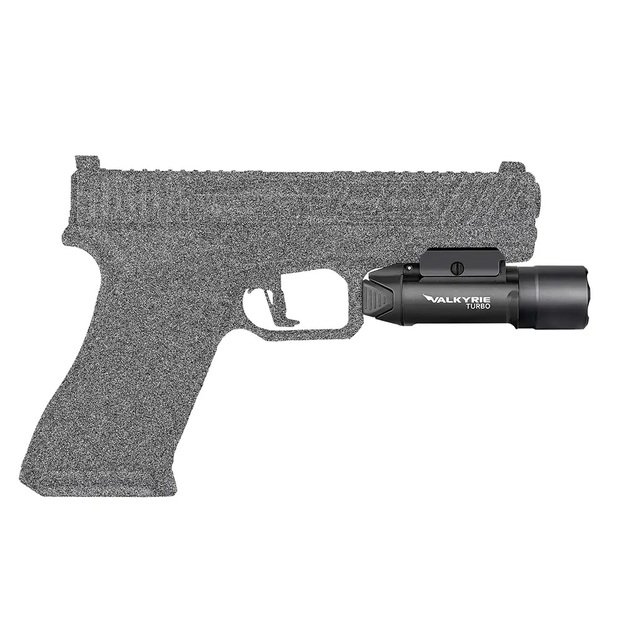 Olight LEP Valkyrie Turbo lazerinis žibintuvėlis ant pistoleto
