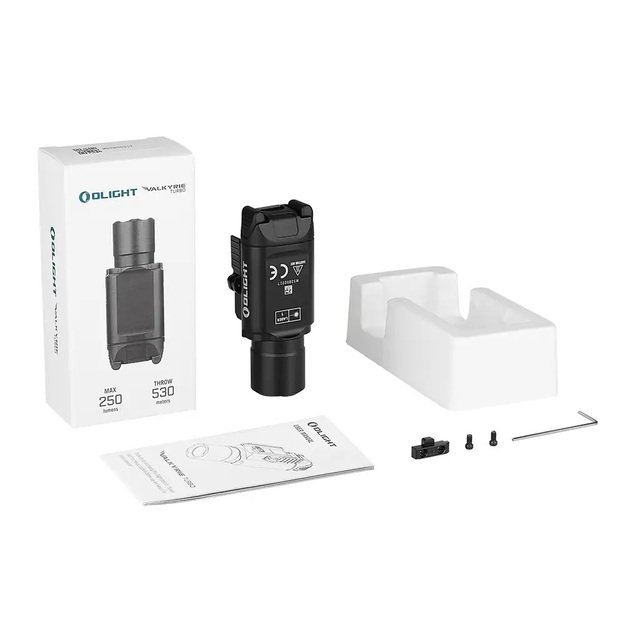 Olight LEP Valkyrie Turbo lazerinis žibintuvėlis ant pistoleto