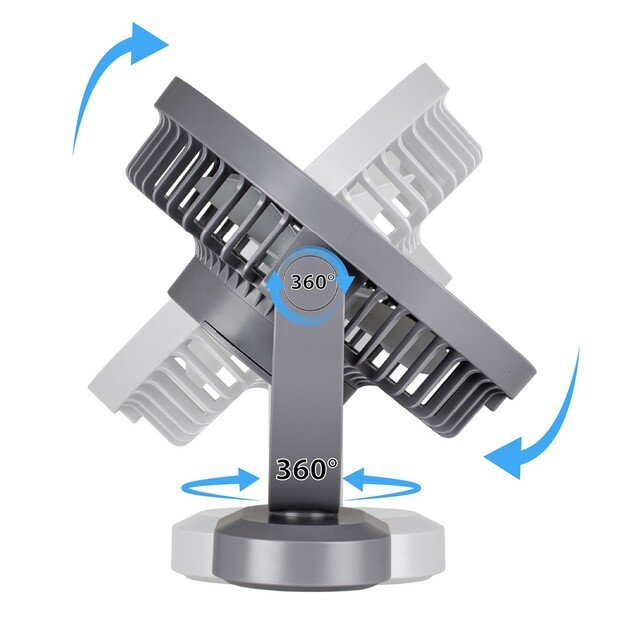 Vayox Mobile Rechargeable Fan with Lighting VA0338G