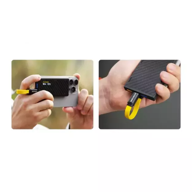 Nitecore NLink10 PD QC greito įkrovimo USB-C laidas su paauksuotomis magnetinėmis jungtimis