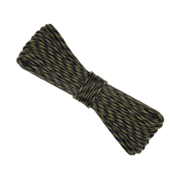 Paracord EDCX 550 Type III 30 m virvė Black Forest