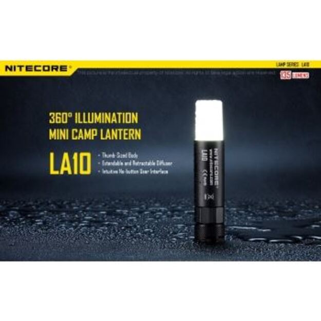 Nitecore LA10 Mini stovyklavimo žibintas