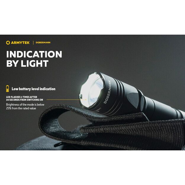 Armytek Dobermann 1000 liumenų 381 m atstumu šviečiantis medžioklinis rinkinys