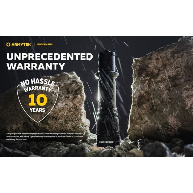 Armytek Dobermann 1000 liumenų 381 m atstumu šviečiantis medžioklinis rinkinys