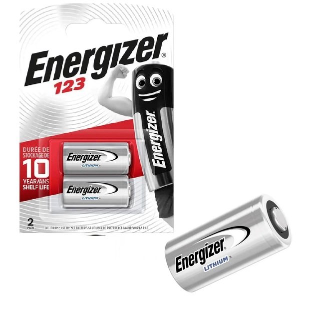 Energizer CR123 baterija, 2vnt.