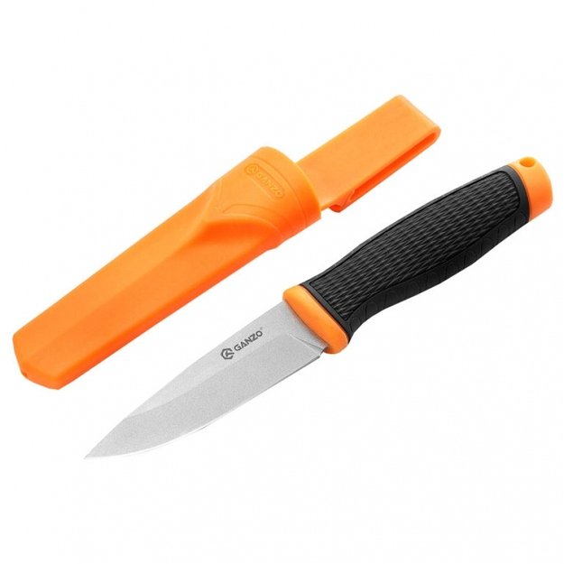 Ganzo G806-OR peilis, oranžinis-juodas